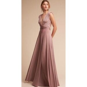 BHLDN x Twobirds Ginger Convertible Maxi Dress Size A (0-12) Multi-Fit
